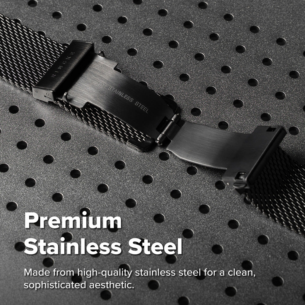 Ringke Metal One Mesh-rem til Samsung Galaxy Watch Ultra2, sort