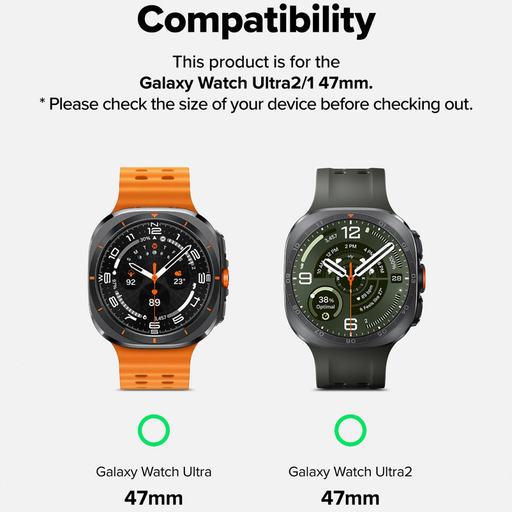 Ringke Metal One Mesh-rem til Samsung Galaxy Watch Ultra2, sort