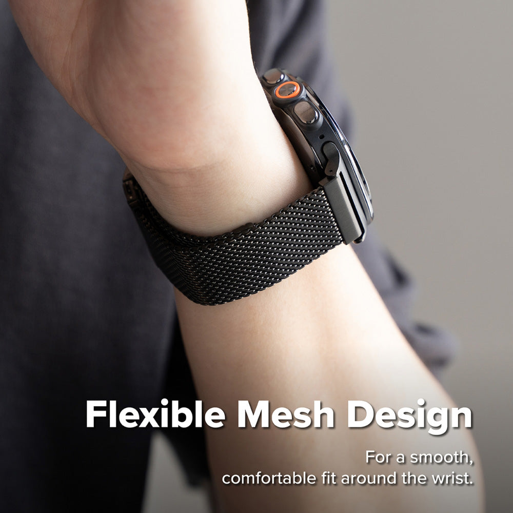 Ringke Metal One Mesh-rem til Samsung Galaxy Watch Ultra2, sort