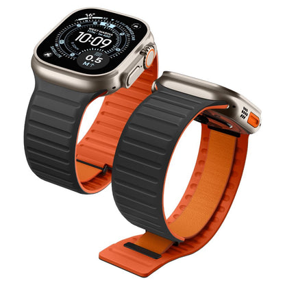 Spigen Athlex Air M rem til Apple Watch 49mm / 46mm / 45mm / 44mm-serien, Sort Orange AMP11534