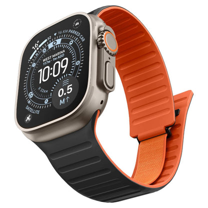 Spigen Athlex Air M rem til Apple Watch 49mm / 46mm / 45mm / 44mm-serien, Sort Orange AMP11534