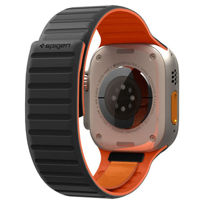 Spigen Athlex Air M rem til Apple Watch 49mm / 46mm / 45mm / 44mm-serien, Sort Orange AMP11534