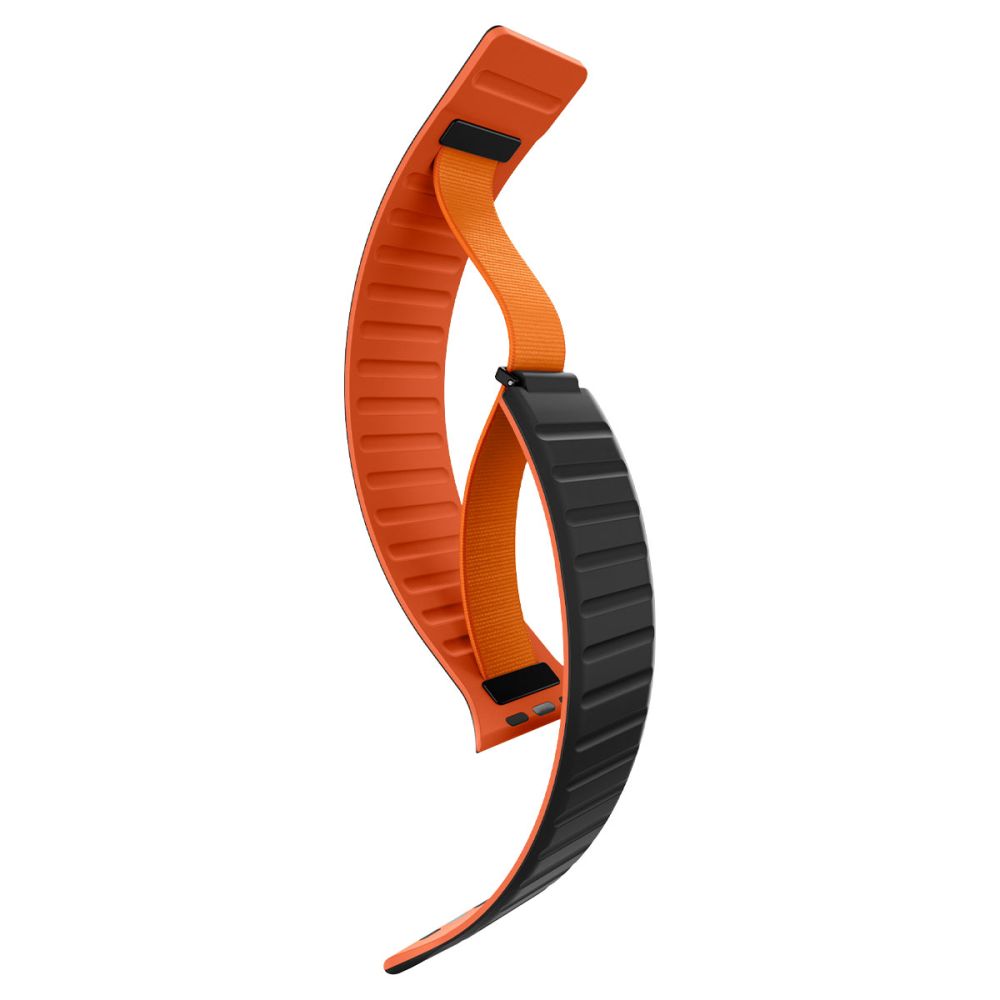 Spigen Athlex Air M rem til Apple Watch 49mm / 46mm / 45mm / 44mm-serien, Sort Orange AMP11534