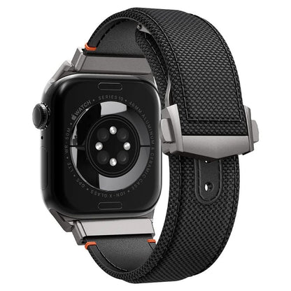 Spigen Classic Fit rem til Apple Watch 49mm / 46mm / 45mm / 44mm / 42mm-serien, Sort AMP09304