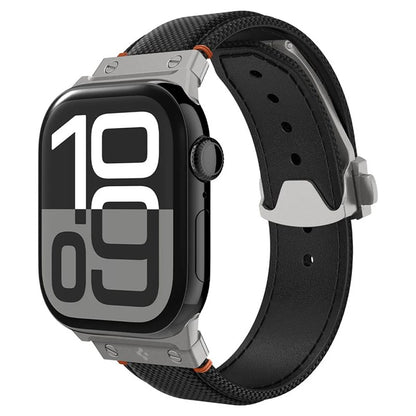 Spigen Classic Fit rem til Apple Watch 49mm / 46mm / 45mm / 44mm / 42mm-serien, Sort AMP09304