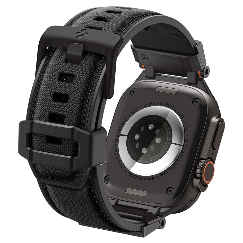 Spigen DuraPro Armor rem til Apple Watch 49mm / 46mm / 45mm / 44mm / 42mm-serien, sort AMP06065