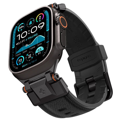 Spigen DuraPro Armor rem til Apple Watch 49mm / 46mm / 45mm / 44mm / 42mm-serien, sort AMP06065