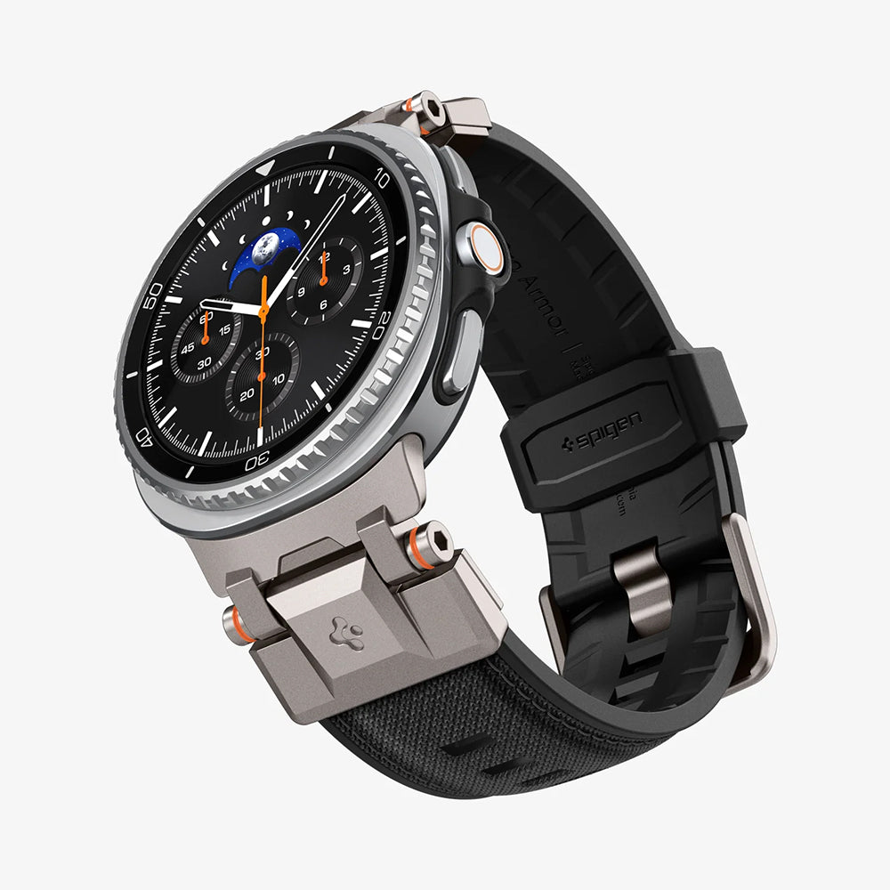 Spigen DuraPro Armor rem til Samsung Galaxy Watch9 / Watch8 / Watch8 Classic-serien, grå AMP10118