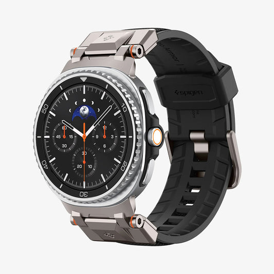 Spigen DuraPro Armor rem til Samsung Galaxy Watch9 / Watch8 / Watch8 Classic-serien, grå AMP10118