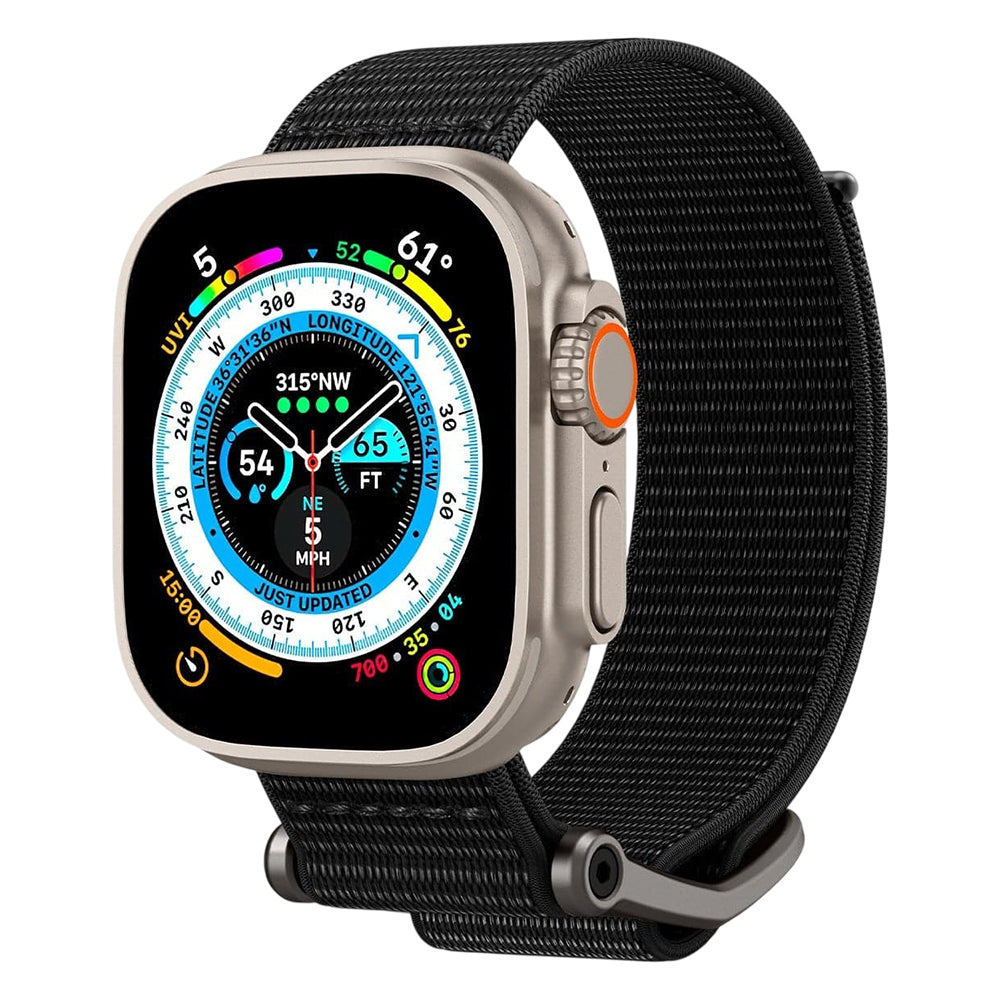 Spigen DuraPro Flex rem til Apple Watch 49mm / 46mm / 45mm / 44mm-serien, sort AMP02465