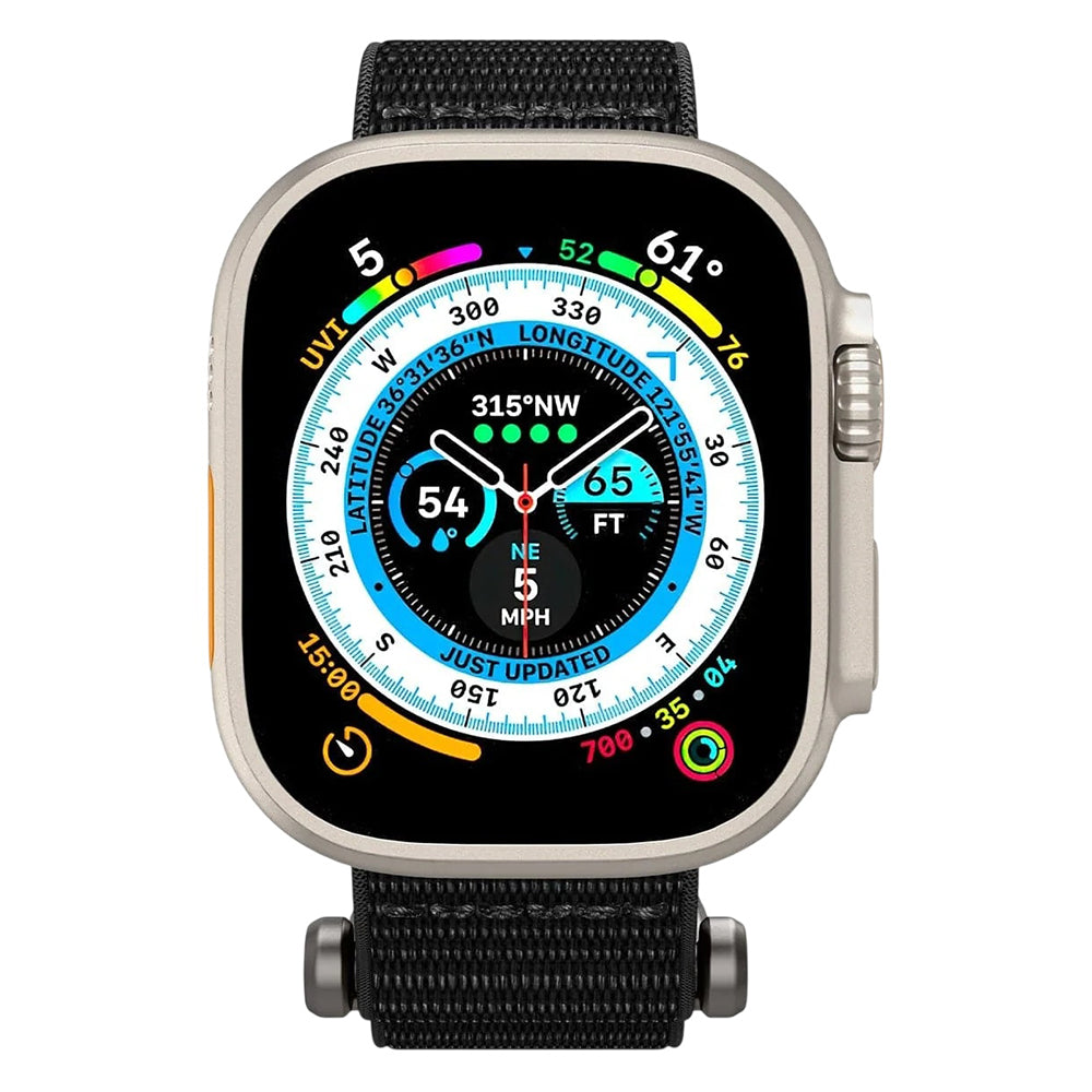Spigen DuraPro Flex rem til Apple Watch 49mm / 46mm / 45mm / 44mm-serien, sort AMP02465