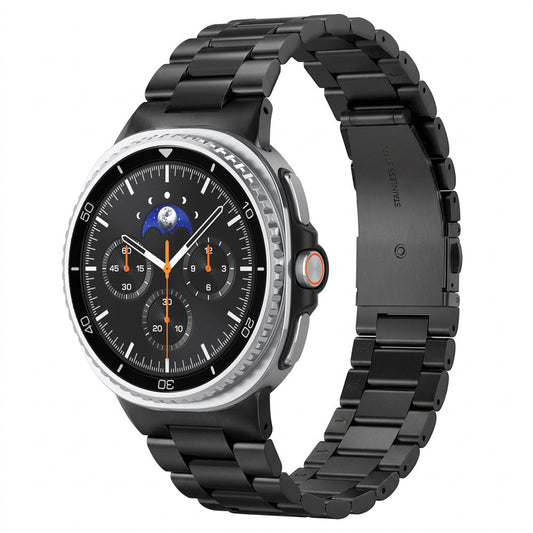 Spigen Modern Fit 316L rem til Samsung Galaxy Watch9 / Watch8 / Watch8 Classic Series, Sort AMP11608