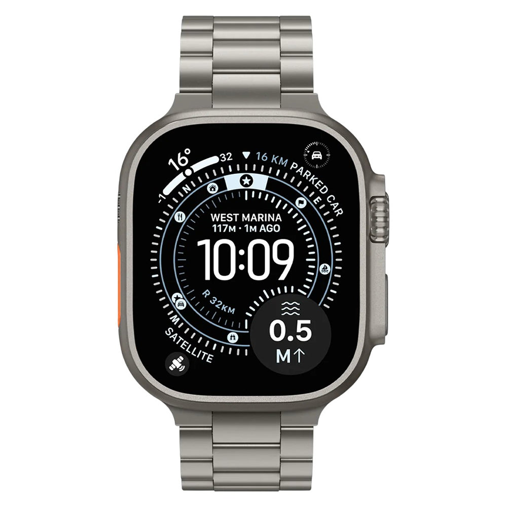 Spigen Modern Fit Titanium-rem til Apple Watch 49 mm / 46 mm / 45 mm / 44 mm-serien, grå AMP09105