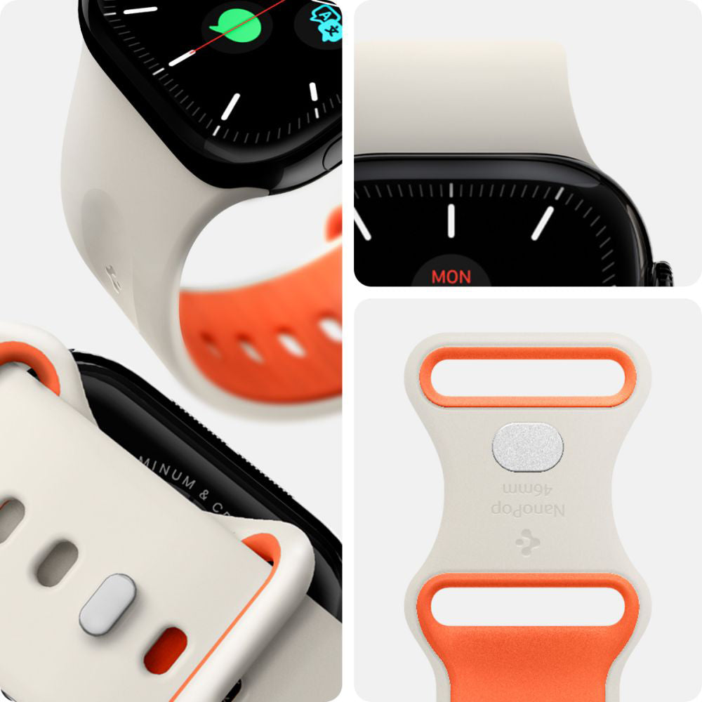 Spigen Nano Pop Band for Apple Watch 42mm / 41mm / 40mm / 38mm Series, Beige AMP09326