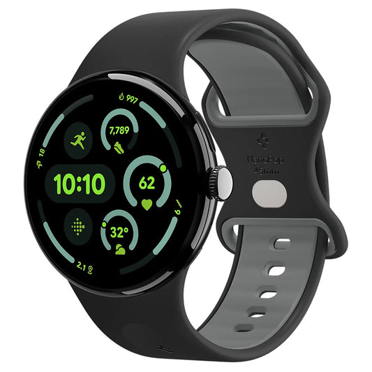 Spigen Nano Pop rem til Google Pixel Watch 45mm Series, Sort AMP09491