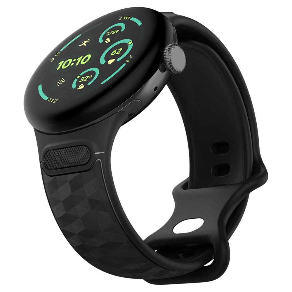 Spigen Parallax rem til Google Pixel Watch 45mm Series, Mat sort AMP10192