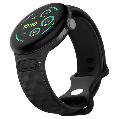 Spigen Parallax rem til Google Pixel Watch 45mm Series, Mat sort AMP10192