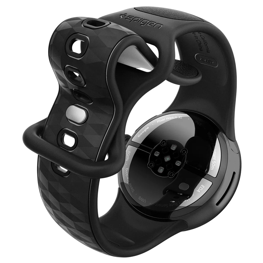 Spigen Parallax rem til Google Pixel Watch 45mm Series, Mat sort AMP10192