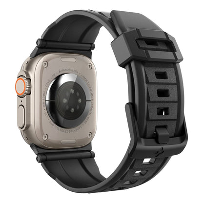 Spigen Rugged rem til Apple Watch 49mm / 46mm / 45mm / 44mm / 42mm-serien, sort AMP07105