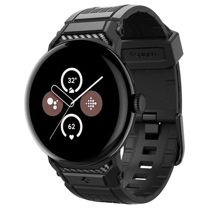 Spigen Rugged rem til Google Pixel Watch 41mm Series, Sort AMP07556