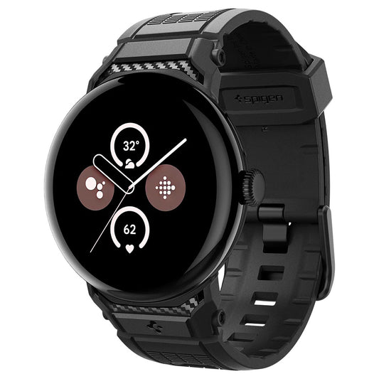 Spigen Rugged rem til Google Pixel Watch 41mm Series, Sort AMP07556