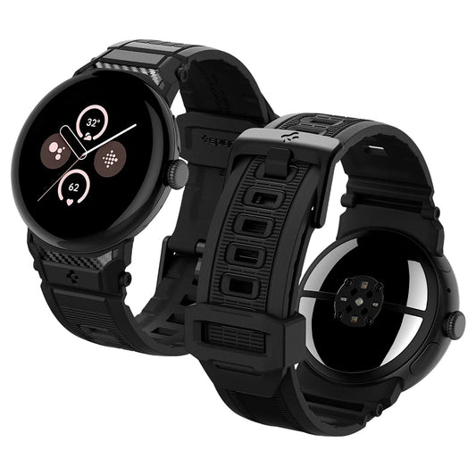 Spigen Rugged rem til Google Pixel Watch 45mm Series, Sort AMP07600