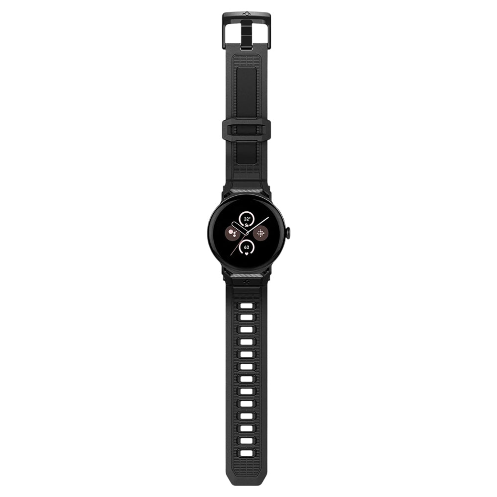 Spigen Rugged rem til Google Pixel Watch 45mm Series, Sort AMP07600
