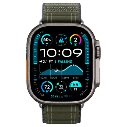 Spigen WBF0 rem til Apple Watch 49mm / 46mm / 45mm / 44mm serien, Grøn