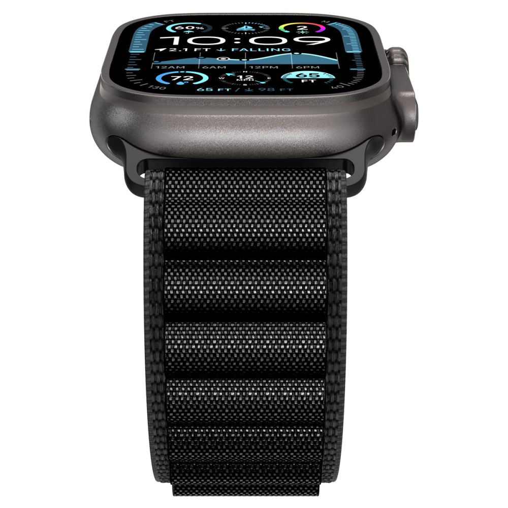 Spigen WBF1 rem til Apple Watch 49mm / 46mm / 45mm / 44mm serien, Sort