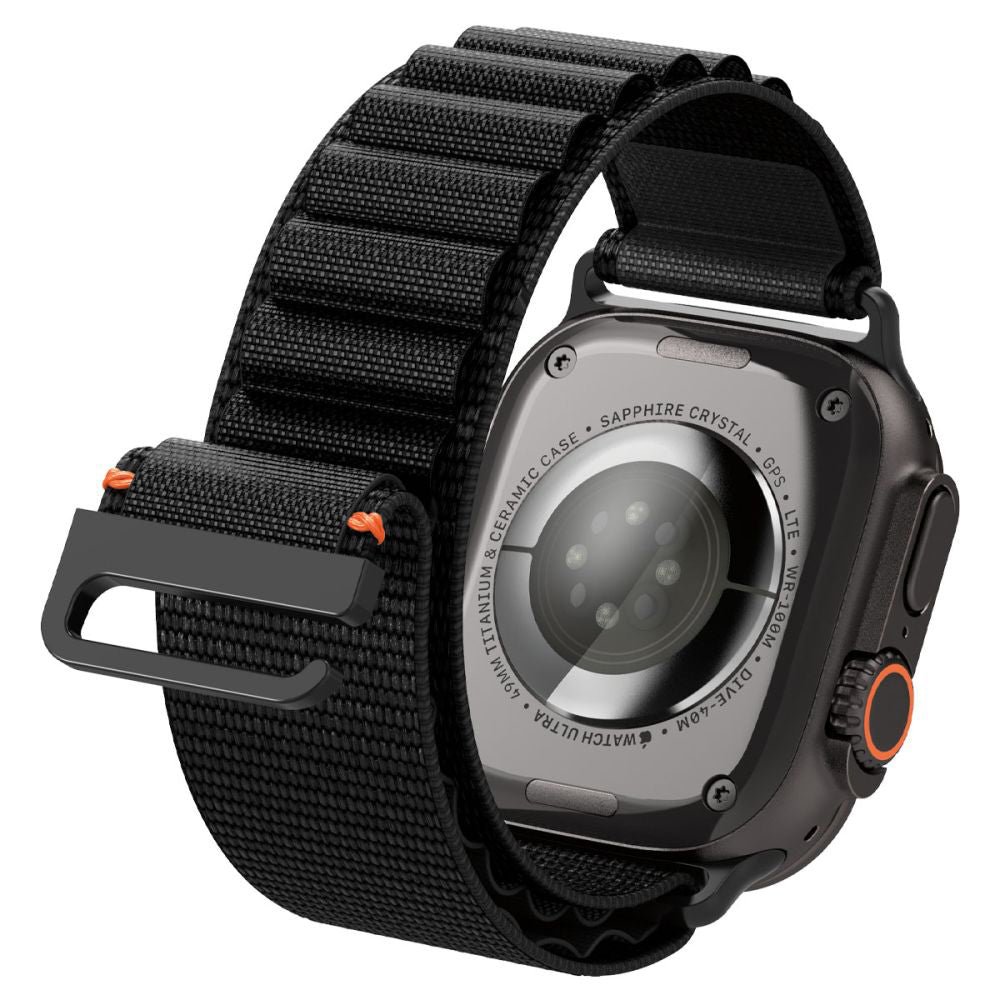 Spigen WBF1 rem til Apple Watch 49mm / 46mm / 45mm / 44mm serien, Sort