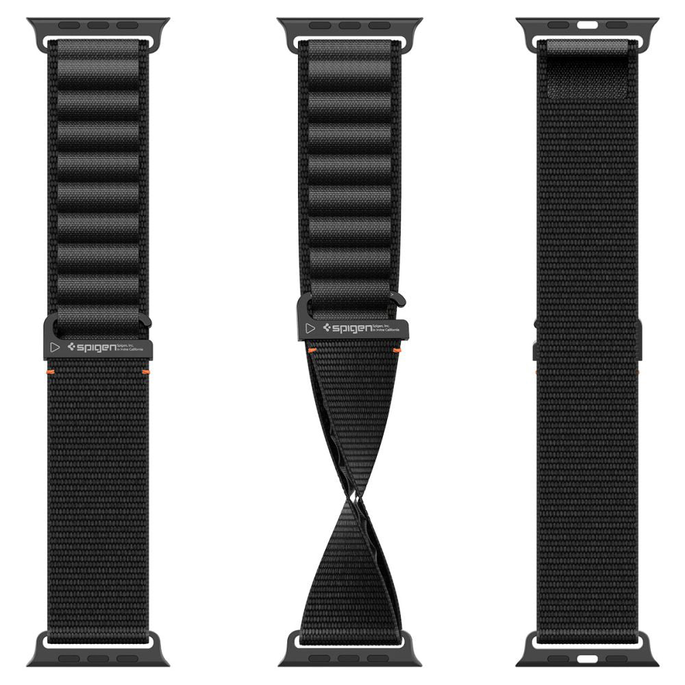 Spigen WBF1 rem til Apple Watch 49mm / 46mm / 45mm / 44mm serien, Sort
