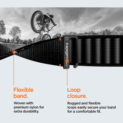 Spigen WBF1 rem til Apple Watch 49mm / 46mm / 45mm / 44mm serien, Sort