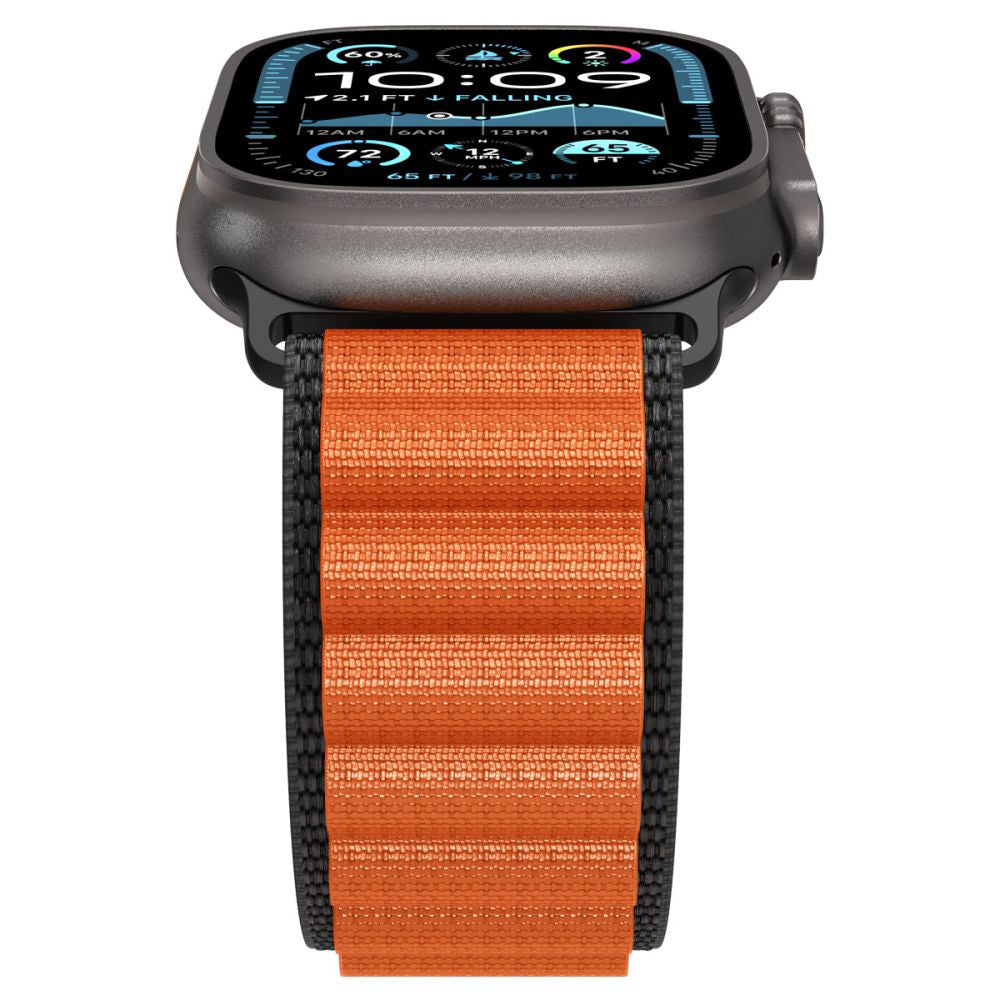 Spigen WBF1 rem til Apple Watch 49mm / 46mm / 45mm / 44mm serien, Sort Orange