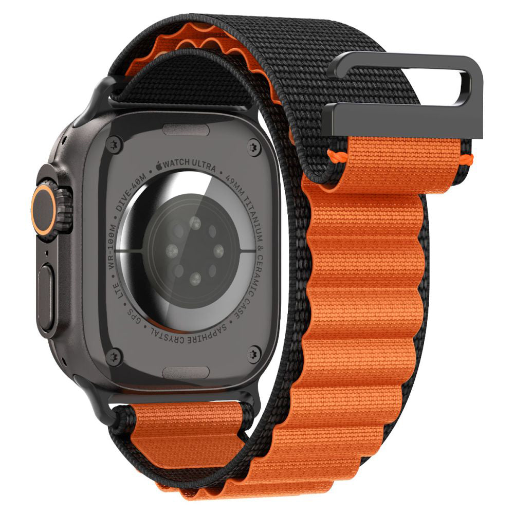 Spigen WBF1 rem til Apple Watch 49mm / 46mm / 45mm / 44mm serien, Sort Orange