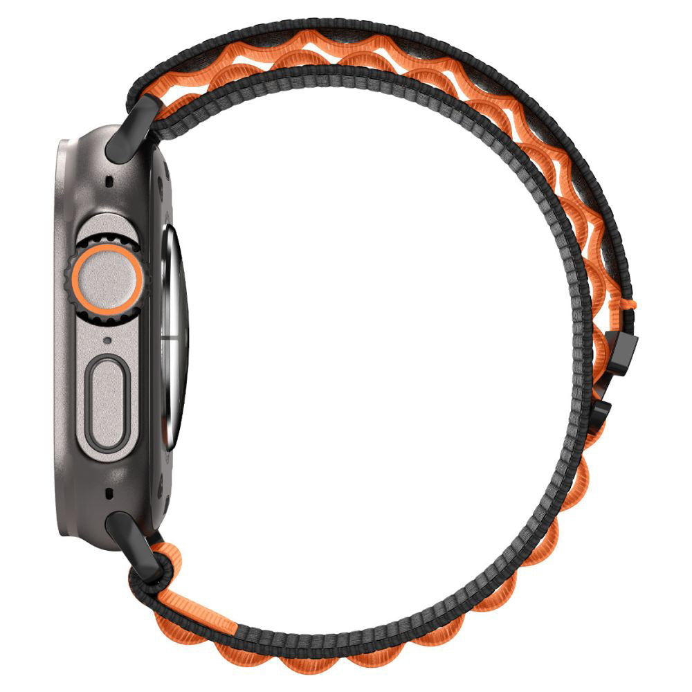 Spigen WBF1 rem til Apple Watch 49mm / 46mm / 45mm / 44mm serien, Sort Orange