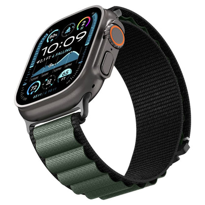 Spigen WBF1 rem til Apple Watch 49mm / 46mm / 45mm / 44mm serien, Sort Grøn