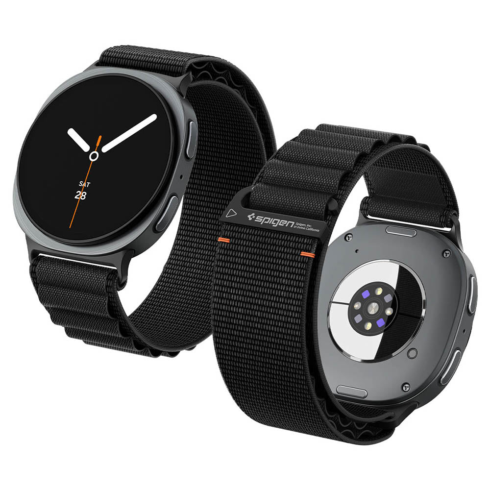 Spigen WBF1 rem til Samsung Galaxy Watch9 / Watch8 / Watch8 Classic-serien, Sort AMP11607