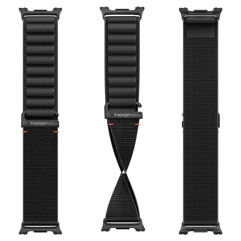 Spigen WBF1 rem til Samsung Galaxy Watch9 / Watch8 / Watch8 Classic-serien, Sort AMP11607