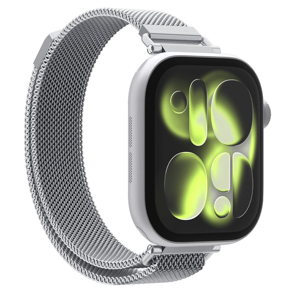Spigen WBM4 rem til Apple Watch 42mm / 41mm / 40mm Series, Sølv AMP10498