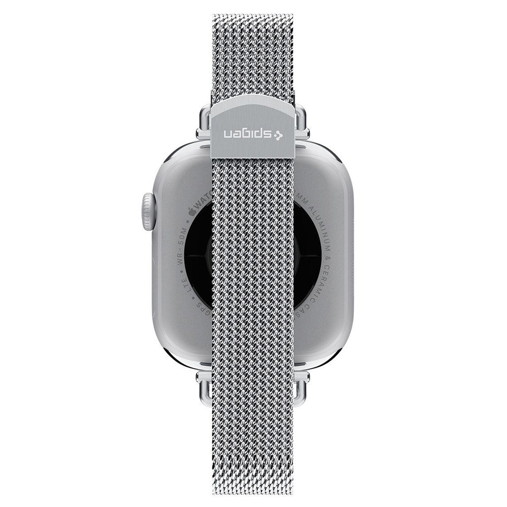 Spigen WBM4 rem til Apple Watch 42mm / 41mm / 40mm Series, Sølv AMP10498