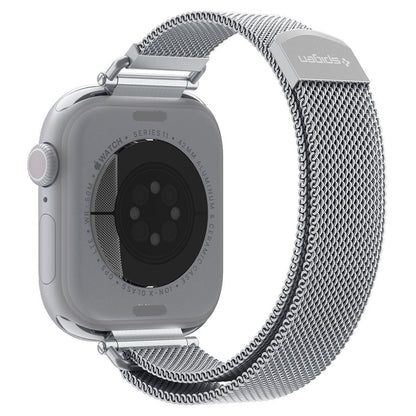 Spigen WBM4 rem til Apple Watch 42mm / 41mm / 40mm Series, Sølv AMP10498