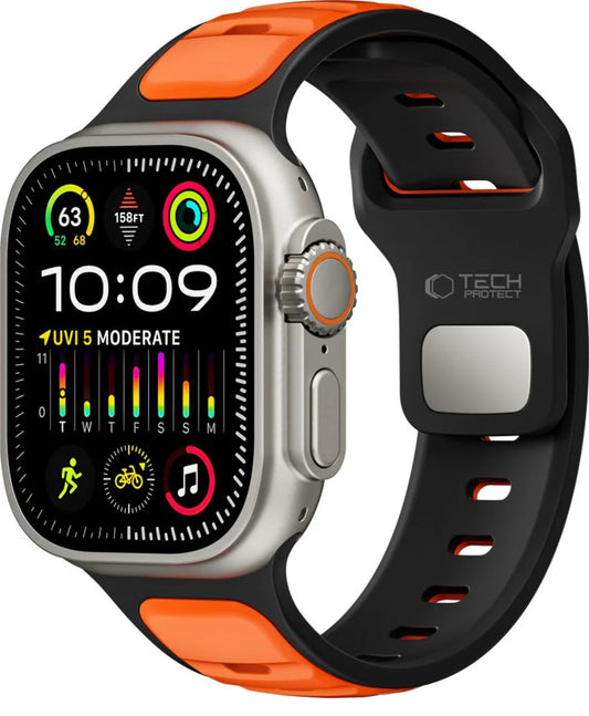 Tech-Protect Iconband Line rem til Apple Watch 49mm / 46mm / 45mm / 44mm serien, Orange