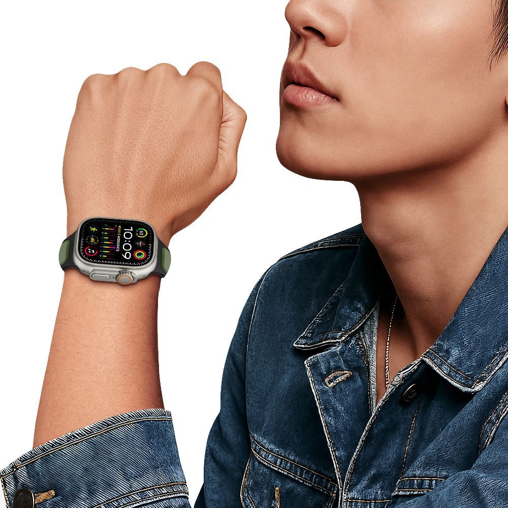Tech-Protect Iconband Line rem til Apple Watch 49mm / 46mm / 45mm / 44mm serien, Sort
