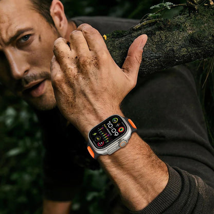 Tech-Protect Iconband Line rem til Apple Watch 49mm / 46mm / 45mm / 44mm serien, Sort