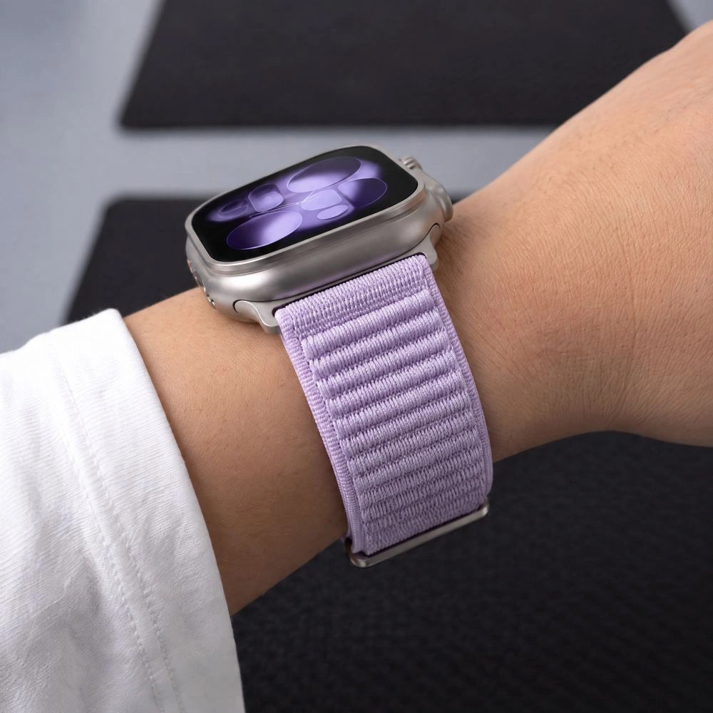 Tech-Protect NylonLoop Strap for Apple Watch 49mm / 46mm / 45mm / 44mm Series, Purple