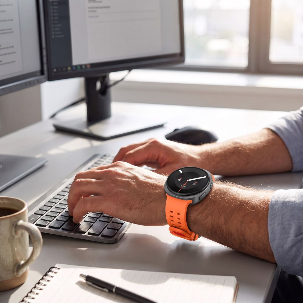 Tech-Protect Silicone Air rem til Samsung Galaxy Watch9 / Watch8 / Watch8 Classic Series, Orange