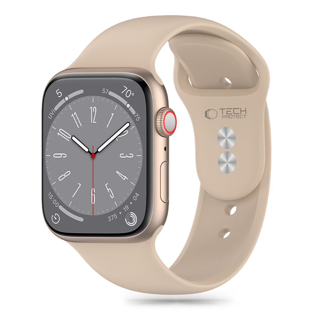 Tech-Protect Silicone rem til Apple Watch 41mm / 40mm / 38mm Series, Beige