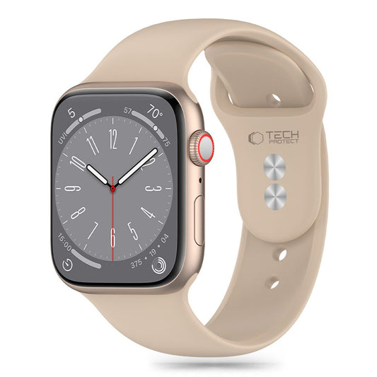 Tech-Protect Silicone rem til Apple Watch 41mm / 40mm / 38mm Series, Beige