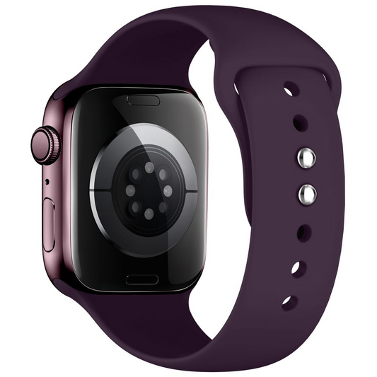 Tech-Protect Silicone rem til Apple Watch 42mm / 41mm / 40mm Series, Vinrød