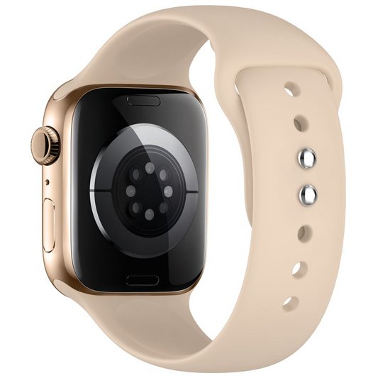 Tech-Protect Silicone rem til Apple Watch 49mm / 46mm / 45mm / 44mm Series, Beige